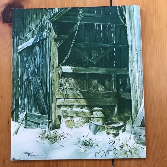 Vintage Carolyn Blish Giclee Print “Snowed In” - Picture 1 of 3